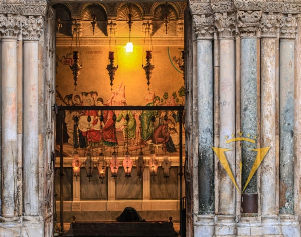 Photo of Entrance to Holy Sepulcher Church by Joe Hani, 2020